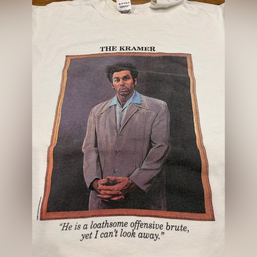 Vintage 90s Seinfeld "The Kramer" Portrait T-Shirt Men's L